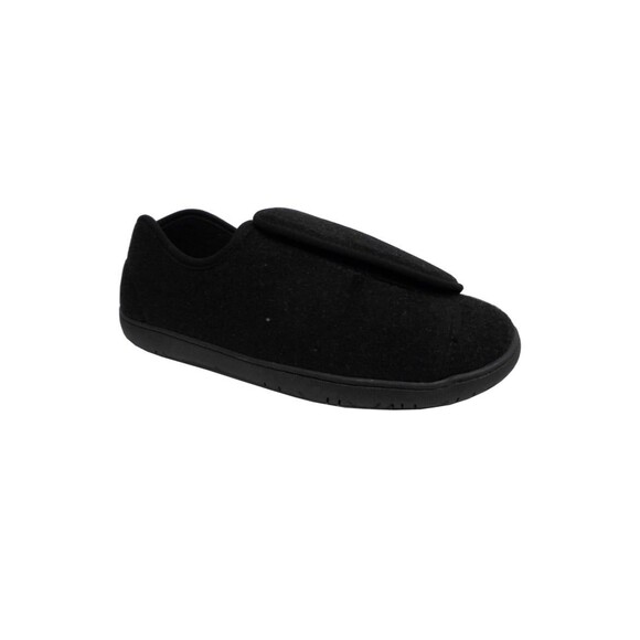 FOAMTREADS PHYSICIAN EXTRA WIDE ORTHOPEDIC ADJUSTABLE SLIPPER BLACK MEN'S NWT 8M - Picture 1 of 12